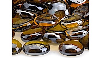 American Fireglass Half Inch Fire Beads Collection | Caramel Luster Fire Beads | 10 Pound Jar | FB-CARLST-J