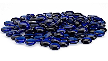 American Fireglass Half Inch Fire Beads Collection | Royal Blue Fire Beads | 10 Pound Jar | FB-ROY-J