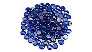 American Fireglass Half Inch Fire Beads Collection | Royal Blue Luster Fire Beads | 10 Pound Jar | FB-ROYLST-J