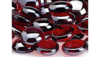 American Fireglass Half Inch Fire Beads Collection | Sangria Luster Fire Beads | 10 Pound Jar | FB-SANLST-J
