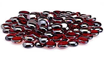 American Fireglass Half Inch Fire Beads Collection | Sangria Luster Fire Beads | 10 Pound Jar | FB-SANLST-J