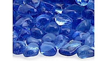 American Fireglass Eco Glass Collection | Sky Blue Glass Beads | 25 Pounds | ECO-SKY-25