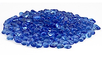 American Fireglass Eco Glass Collection | Sky Blue Glass Beads | 25 Pounds | ECO-SKY-25