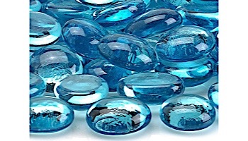 American Fireglass Half Inch Fire Beads Collection | Aqua Blue Fire Beads | 10 Pound Jar | FB-AQU-J