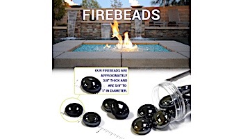 American Fireglass Half Inch Fire Beads Collection | Aqua Blue Luster Fire Beads | 55 Pounds | FB-AQULST-55