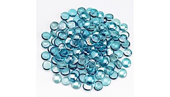 American Fireglass Half Inch Fire Beads Collection | Aqua Blue Luster Fire Beads | 55 Pounds | FB-AQULST-55
