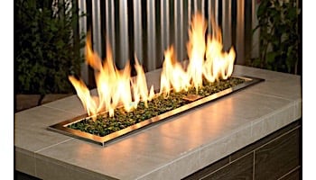 American Fireglass Medium Recycled Glass Collection | Light Green Fire Glass | 55 Pounds | CG-LTGREENE-M-55