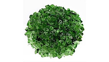 American Fireglass Medium Recycled Glass Collection | Light Green Fire Glass | 55 Pounds | CG-LTGREENE-M-55