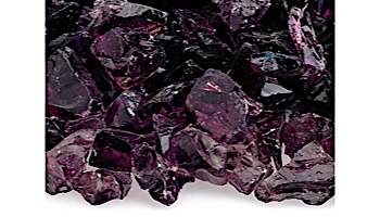 American Fireglass Medium Recycled Glass Collection | Purple Fire Glass | 55 Pounds | CG-PURPLE-M-55