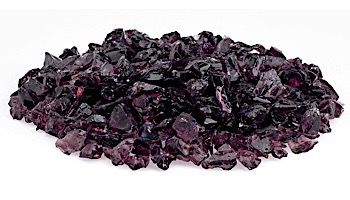 American Fireglass Medium Recycled Glass Collection | Purple Fire Glass | 55 Pounds | CG-PURPLE-M-55