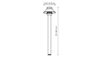 FX Luminaire SP Path Light | 15 Watt | Flat Black | SP1512FB