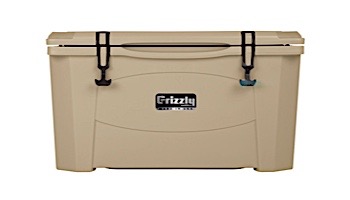 Grizzly Coolers 60 Quart Cooler with BearClaw™ Latches and Molded-in Heavy Duty Handles | Sandstone / Tan | 400020