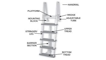 Confer Plastics Eliminator Heavy-Duty Inpool Ladder | 6000X