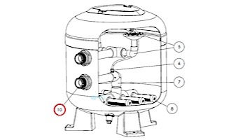 Hayward Bulkhead Fitting Assembly (HCF343T, HCF343F, HCF363T, HCF363F) | HCXFBFA1001