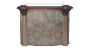 All Resin Top Rail for 18' Round CaliMar Coronado & Laguna Model Above Ground Pools | Brown Top Rail | 587-1815