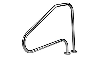 Inter-Fab Deck Top Mounted D4D 4 Bend Stair Rail | 1.90"? x .049"? Thickness 316L Marine Grade Stainless Steel | D4D049-MG