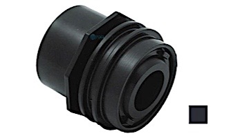 AquaStar 2" Flush-Mount Return Fitting with Water Stop Eyeball and Nut  | Black | 3302