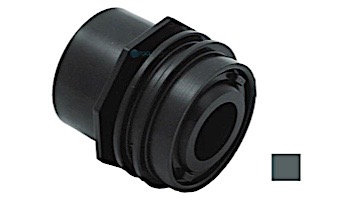 AquaStar 2" Flush-Mount Return Fitting with Water Stop Eyeball and Nut | Dark Gray | 3305
