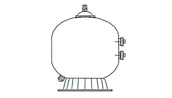 Pentair Tank and Foot Assembly with Buttress Thread | Black | 153430