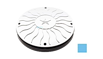AquaStar 10" Round Debris Catcher Suction Outlet Cover and Mud Frame (VGB Series) | Blue | 10LT104