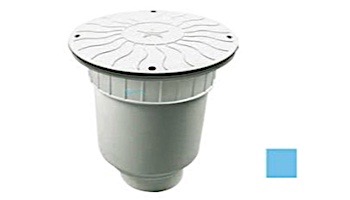 AquaStar 10" Round Debris Catcher Suction Outlet Cover with Double Deep Sump Bucket with 4" Socket (VGB Series) | Blue | 10LT104D