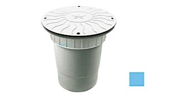 AquaStar 10" Round Debris Catcher Suction Outlet Cover with Double Deep Sump Bucket with 6" Socket (VGB Series) | Blue | 10LT104F