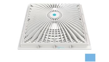 AquaStar 12" Square MoFlow Suction Outlet Cover and Mud Frame | Blue | 12MF104