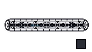AquaStar 32" Channel Drain Flat Grate Suction Outlet with Scews | Without Frame for Vinyl Sump | White | 32CDFLNFV101