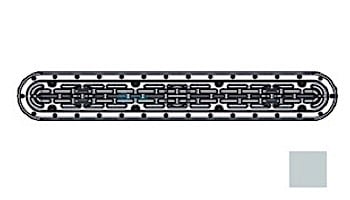 AquaStar 32" Channel Drain Flat Grate Suction Outlet with Scews | Without Frame for Vinyl Sump | White | 32CDFLNFV101