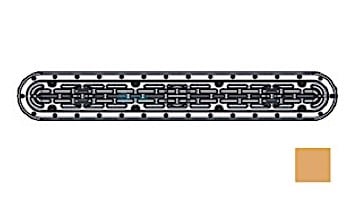 AquaStar 32" Channel Drain Flat Grate Suction Outlet with Scews | Without Frame for Vinyl Sump | White | 32CDFLNFV101