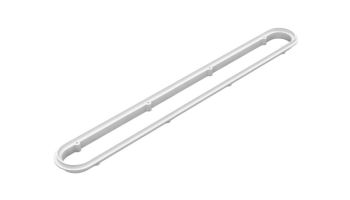 AquaStar 32" Channel Drain Frame Only with Screws and Dog Bones | White | 32CDFR101 32CDFRK101