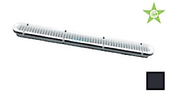 AquaStar 32" Channel Drain Debris Catcher Suction Outlet with Frame | White | 32CDLTFR101