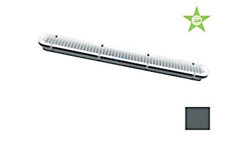 AquaStar 32" Channel Drain Debris Catcher Suction Outlet with Frame | Dark Gray | 32CDLTFR105