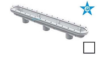 AquaStar 32" Channel Drain Sump for Vinyl/Fiberglass Only | White | 32CDSBV101 | 32CDSBVK101