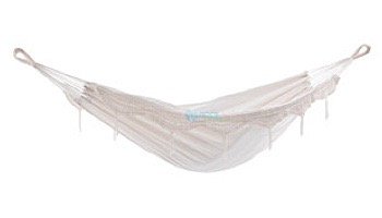 Vivere Single Brazilian Hammock | Natural with Fringe | BRAZ100