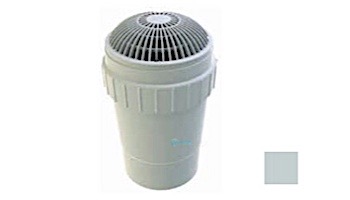 AquaStar 8" Round MoFlow Suction Outlet Cover with 6" Socket Deep PVC Sump | Light Gray | 8MF103F