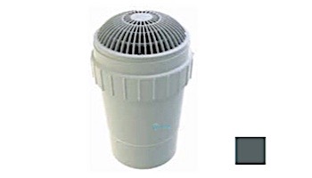 AquaStar 8" Round MoFlow Suction Outlet Cover with 6" Socket Deep PVC Sump | Dark Gray | 8MF105F