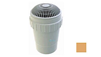 AquaStar 8" Round MoFlow Suction Outlet Cover with 6" Socket Deep PVC Sump | Tan | 8MF108F