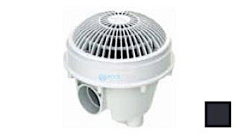 AquaStar 8" Round MoFlow Suction Outlet Cover and Mud Frame with Adjustable Collar | 1-1/2" NPT and 2" Socket | White | 8MFSBAC101