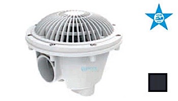 AquaStar 8" Round MoFlow Suction Outlet Cover with Standard Sump for Vinyl and Fiberglass | White | 8MFSBV101