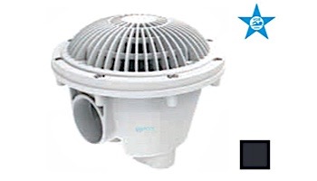 AquaStar 8" Round MoFlow Suction Outlet Cover with Standard Sump for Vinyl and Fiberglass | Balck | 8MFSBV102