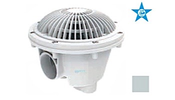 AquaStar 8" Round MoFlow Suction Outlet Cover with Standard Sump for Vinyl and Fiberglass | Light Gray | 8MFSBV103