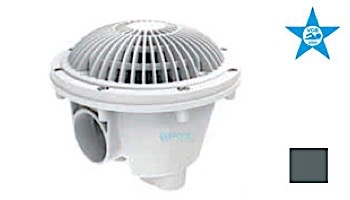 AquaStar 8" Round MoFlow Suction Outlet Cover with Standard Sump for Vinyl and Fiberglass | White | 8MFSBV101