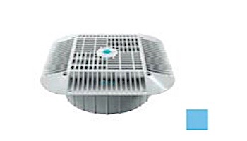 AquaStar 14" Square Grate with Double Deep Mud Frame/Sump for Optional Secondary Drain (VGB Series) | Blue | 914104A