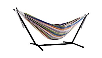 Vivere Double Cotton Hammock with Stand | 9-Foot Retro | UHSDO9-31