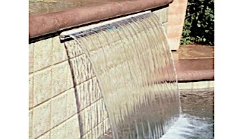 Jandy Sheer Descent Cascade 6' Waterfall with 12" Extended Clear Lip | Back Feed | 1406C