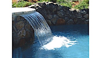 Jandy Sheer Descent Cascade 1' Waterfall with 12" Extended Clear Lip | Back Feed | 1401C