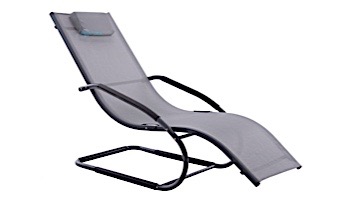 Vivere Wave Lounger | Grey | WAVELNG1-GB