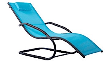 Vivere Wave Lounger | Sky Blue | WAVEL1-SB