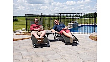 Vivere Coral Springs 3-Pieces Lounger Set with Table | Grey | CORL3-GB